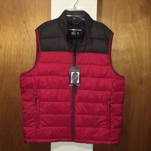 ♦️NWT Hawke & Co. Red/Burnt Brown Men’s Vest
